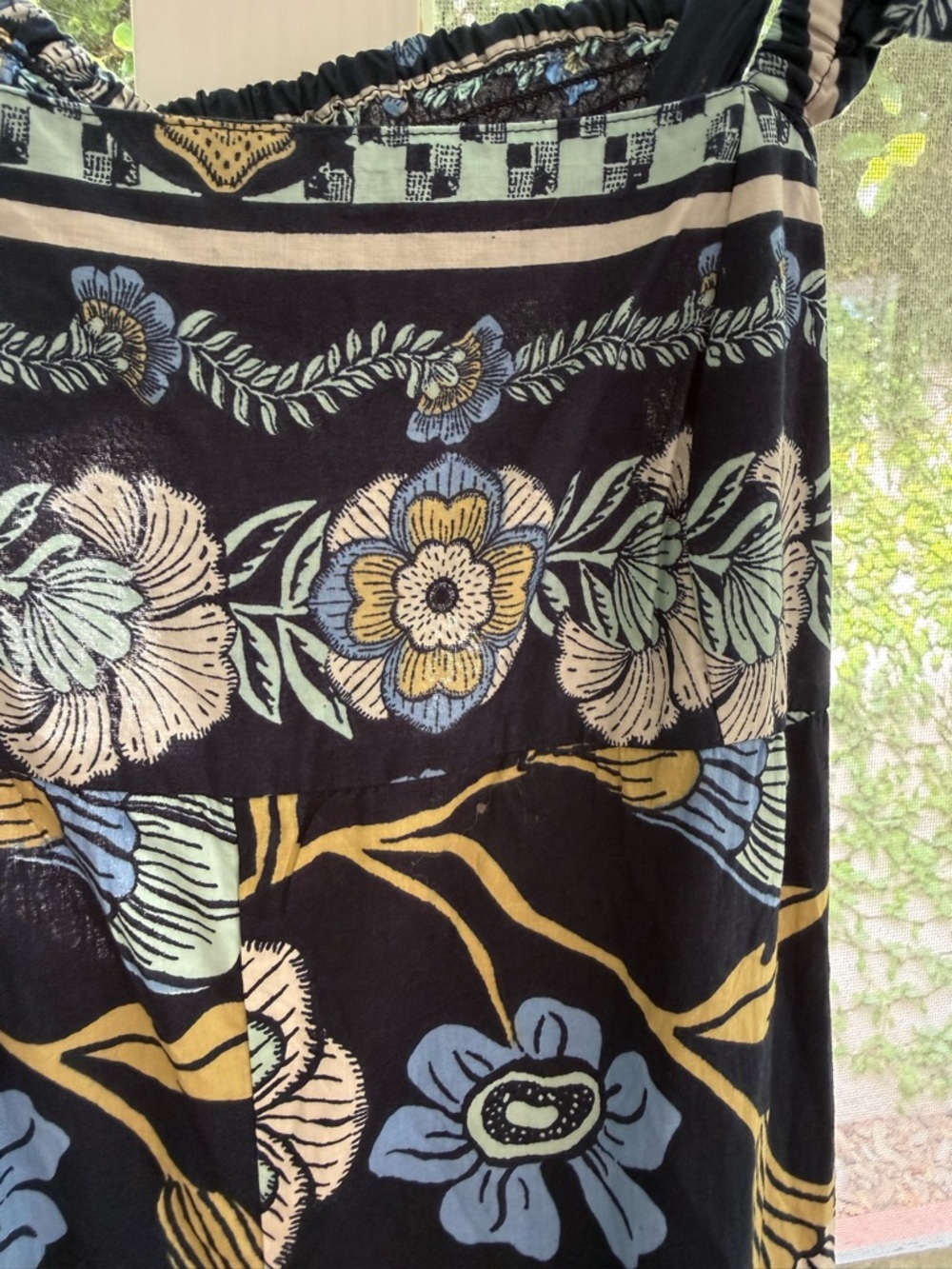 NWOT Free People Bali Albright Floral Boho Jumpsuit Blue Navy Multi 100% Cotton - Picture 10 of 15